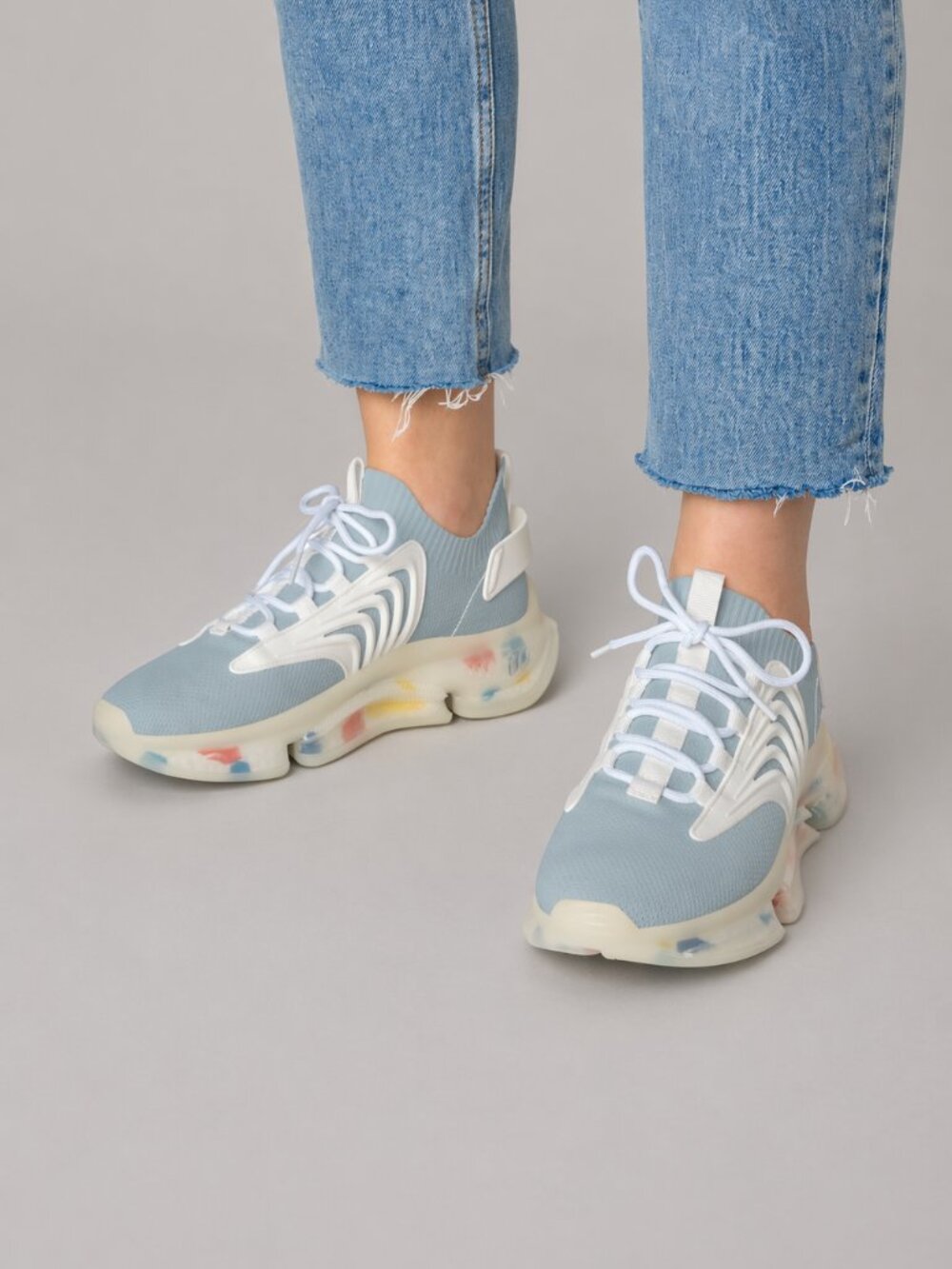 Women’s Blue Sneakers Lightweight Mesh Running Shoes Memory Foam Casual Athletic